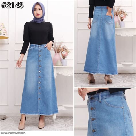 Jual Rok Panjang Span Panjang Rok Jeans Panjang Rok Jeans Rok