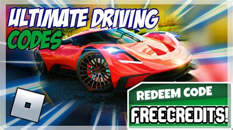 New Roblox Ultimate Driving Codes All X Codes Youtube