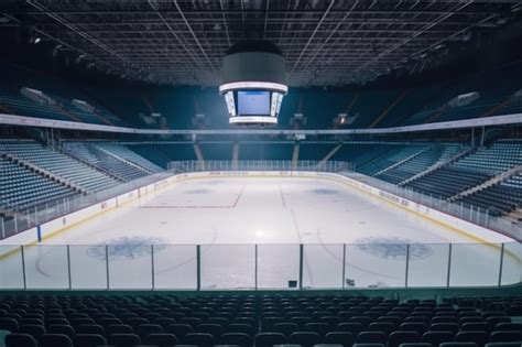 Estadio De Hockey Sobre Hielo Generar Ai Foto Premium