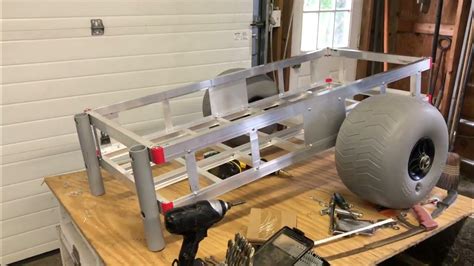 Build Part 3 Handle Legs Diy Beach Fishing Cart From Harbor Freight