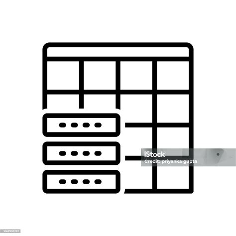 datatable chart stock illustration  image  chart icon