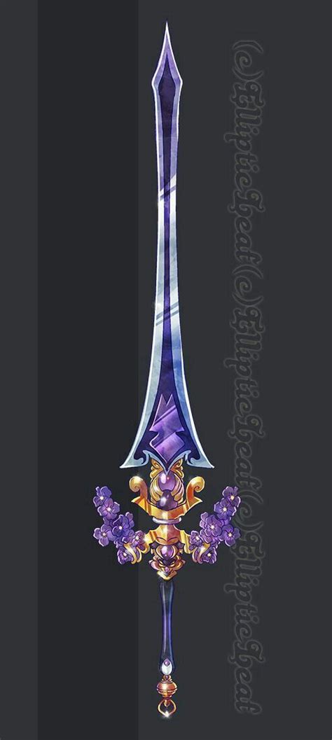 Anime Weapons Fantasy Weapons Armes Futures Dragons Sword Design