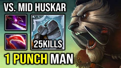 How To Play Mid Tusk Against Huskar With 1 Punch Man Brutal Hit Like A