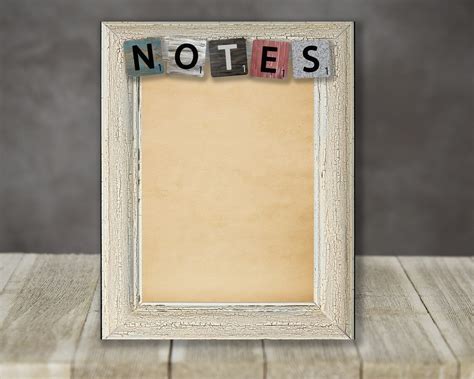 Rectangular 8x10 Sublimation Board Notes Rustic Scrabble Tiles Etsy