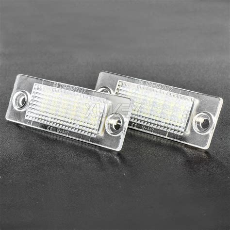 2x LED Rear Number Plate Lights For VW Transporter T5 T6 Caddy 3 4