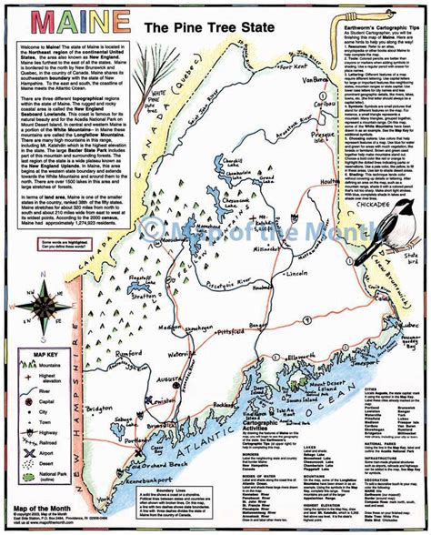 Maine Map - Maps for the Classroom