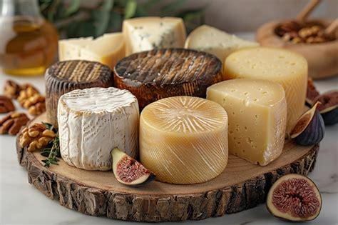 Premium Photo | Portuguese Cheese Selection on Rustic Board