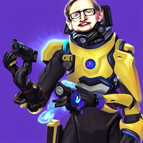 Stephen Hawking Overwatch Hero Concept Character Stable Diffusion