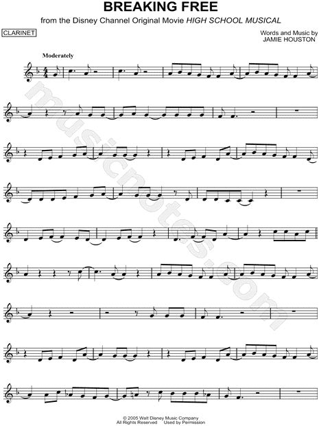 Hakuna Matata Clarinet From The Lion King Sheet Music Clarinet Solo