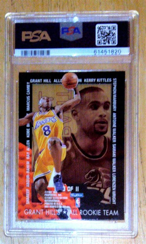 1996 97 NBA Hoops Grant Hill S All Rookie Team 3 KOBE BRYANT Super