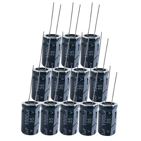 Buy 1000uf 35v Capacitor 12pcs 1000uf Electrolytic Capacitor 13x21mm 1000uf Capacitor 35v