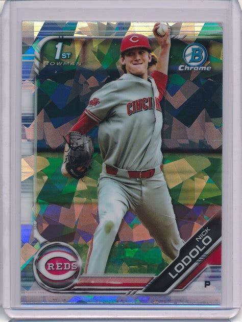 Nick Lodolo 2019 Bowman Draft Sapphire Edition BDC 189 Chrome RAW