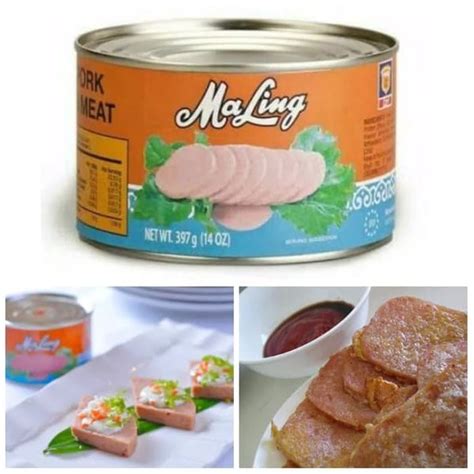 Jual Ma Ling TTS Daging Babi 397gr Canned Pork Luncheon Meat Shopee