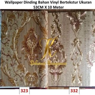 Jual Wallpaper Dinding Klasik Gold Emas Premium Mewah Bahan Vinyl