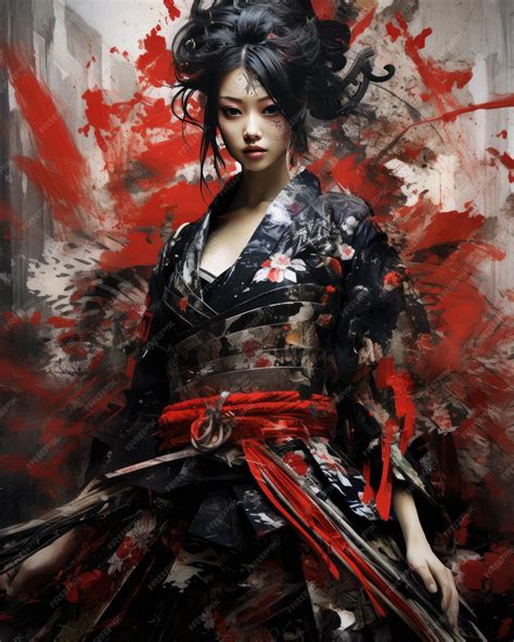 Japanese Samurai Geisha Wallpaper