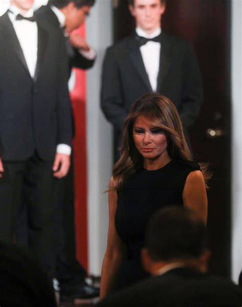 Melania Turns Heads In Beautiful Sleeveless Black Dress At Red Rally ...