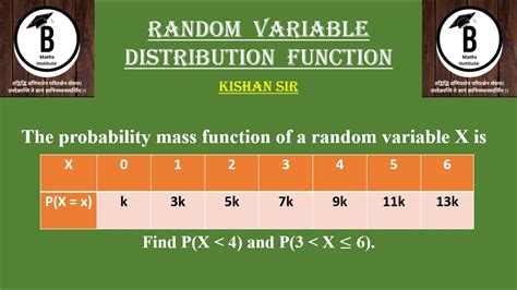 The Probability Mass Function Of A Random Variable X Is Find Px 4 And