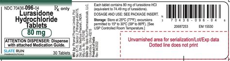 Dailymed Lurasidone Hydrochloride Tablet Film Coated