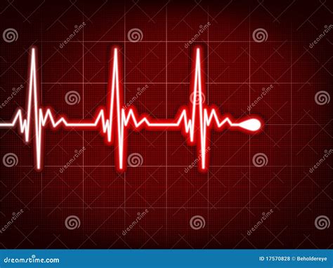 Heart Cardiogram Vector Charts Set Healthy Heart