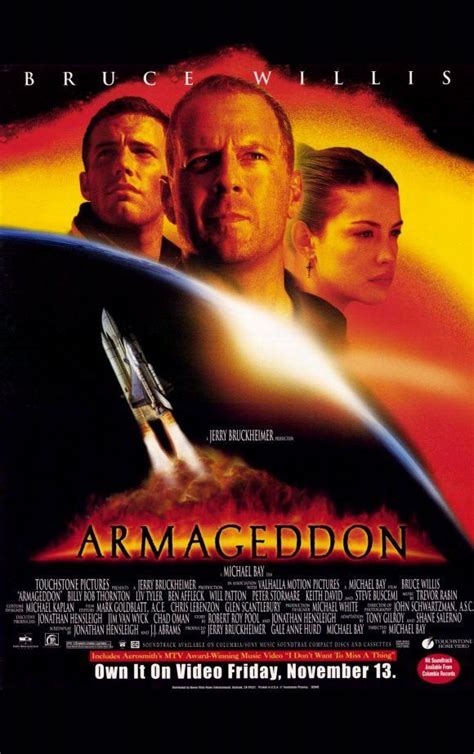 Armageddon 22x35 Movie Poster 1998 Armageddon Movie Good Movies