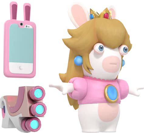 File:Rabbid Peach model MRSOH.png - Super Mario Wiki, the Mario ...