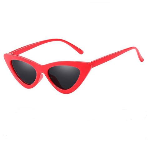 Cheap Vintage Cat Eye Sunglasses Women Brand Designer Retro Sunglass