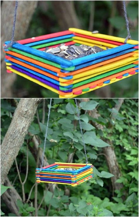 Diy Popsicle Stick Bird Feeder Pictures Photos And Images For