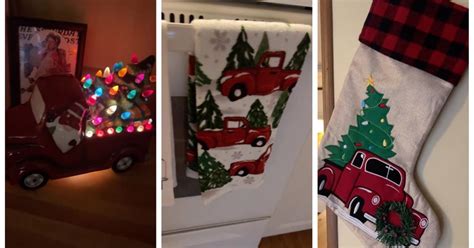 The Little Red Truck Hauling a Christmas Tree Is Everywhere