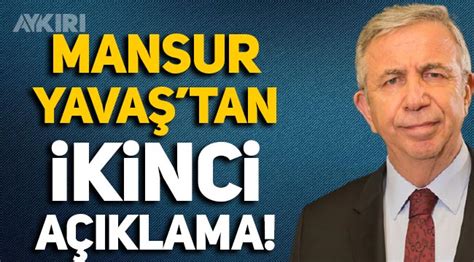 Mansur Yavaş tan yeni açıklama Kararlılığım devam ediyor Gündem