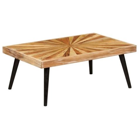 Zerodis Table Basse Bois De Manguier Massif X X Cm Kn Hb