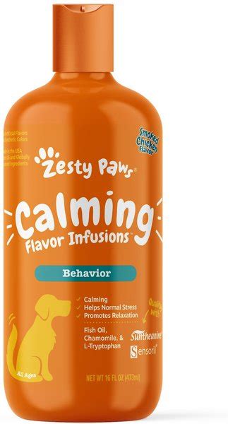 Discount Zesty Paws Calming Flavor Infusions Chicken Flavored Liquid