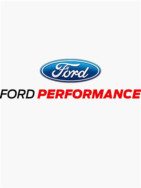 Ford Performance Sticker For Sale By Adilbozzy Redbubble