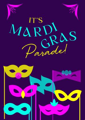 Mardi Gras Masks Poster | BrandCrowd Poster Maker