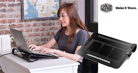 Postolje Za Laptop Sa Ugra Enim Hla Enjem Cooler Master Notepal U Plus