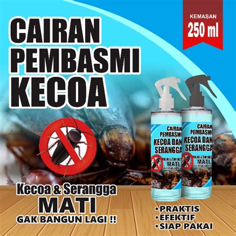 Jual Cairan Pembasmi Kecoa Dan Serangga Ampuh Kemasan Spray Ml