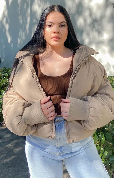Remi Puffer Jacket Nude Cardigans Dresses And Stylish Outerwear