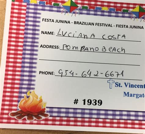 Vencedores Da Rifa Festa Junina 2017