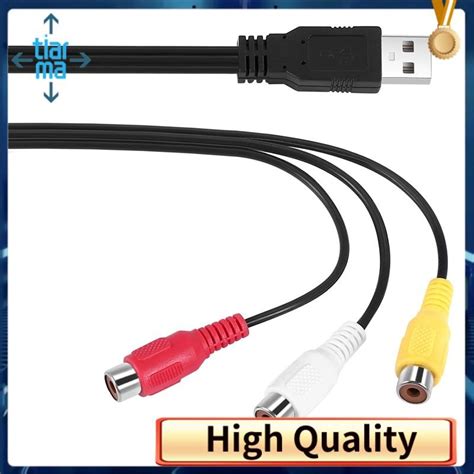 great usb  rca cable usb female   rgb video av composite adapter