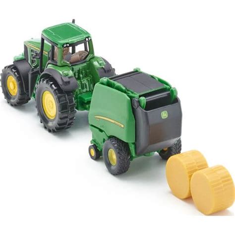 K P Siku John Deere Traktor Med Balpress Leksakscity Se