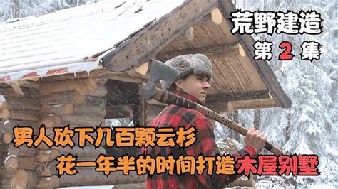 荒野建造：男人砍下几百颗云杉！打造顶级小别墅 三农视频 搜狐视频