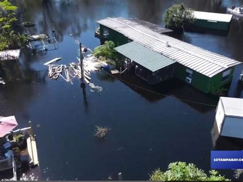 Withlacoochee River Crests Well Above Flood Stage At Near Historic Level