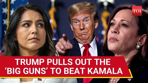 Kamalas Old Rival Tulsi Gabbard Joins Trump Ahead Of First U S