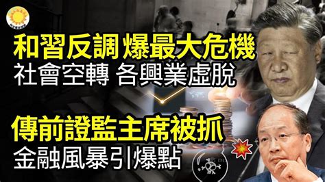 🔥和習唱反調！驚爆中國最大危機：社會空轉各行業虛脫；成敗關鍵，他能否成為「中共李鴻章」；傳前證監主席被抓重金融風暴引爆點？守不住了！烏克蘭宣布