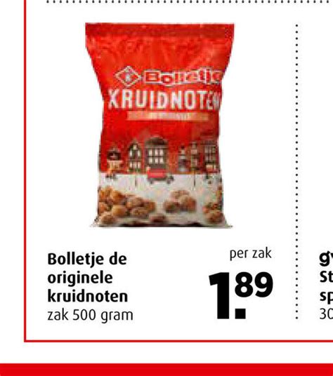 Bolletje De Originele Kruidnoten Zak 500 Gram Aanbieding Bij Boni