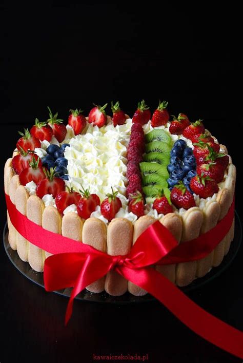 Tort Owocowy Fruit Cake Design Scary Cakes Cake Desserts