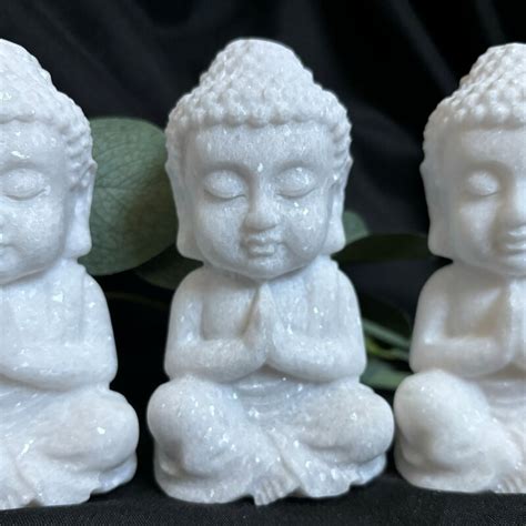 White Buddha Statue Etsy