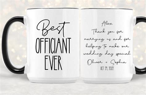 Wedding Officiant Gift Personalized Officiant Mug Best Officiant Ever