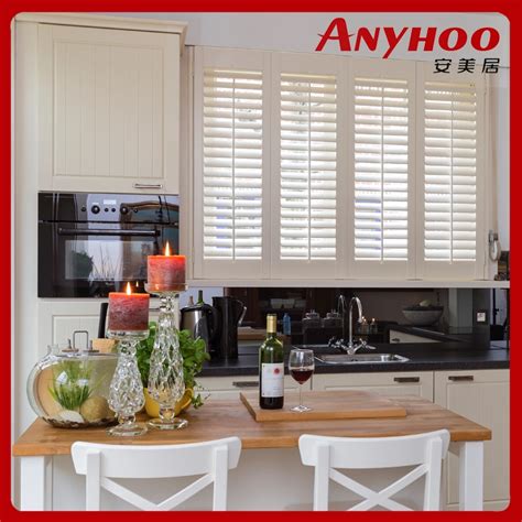 Waterproof PVC Louver Plantation Shutter For Indoor Window Door China