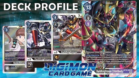 Digimon TCG DarkKnightmon E 05 Deck Profile BT10 Actualización