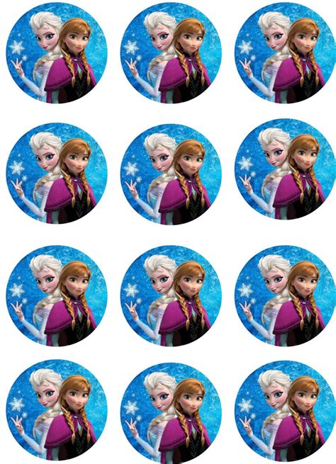 Frozen Cupcake Toppers Printables